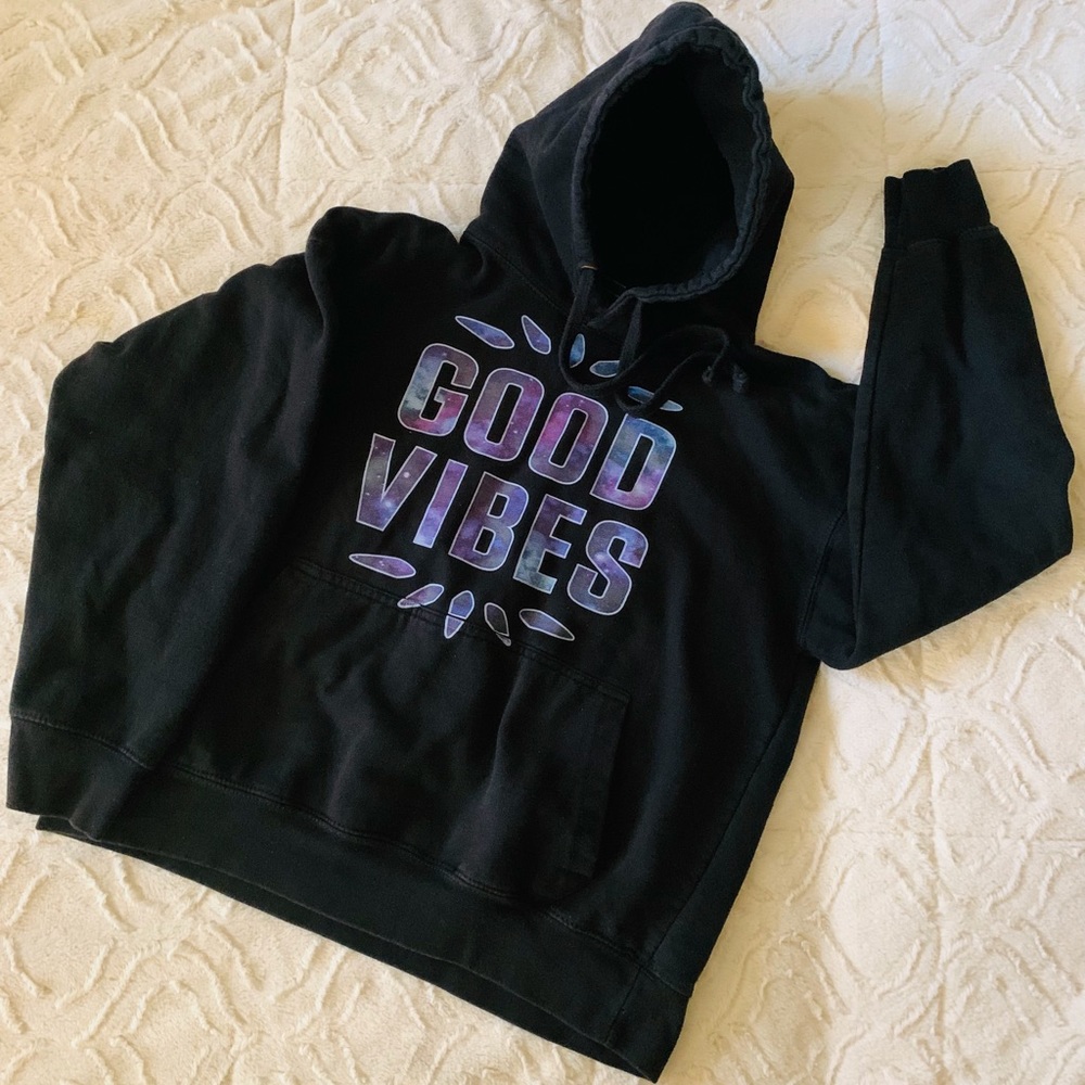 Black Good Vibes Hoodie